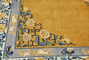 Gold Floral Modern 5X7 Kazak Pakistan Rug