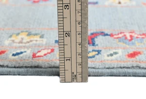 Gray Floral Modern 3X5 Kazak Pakistan Rug
