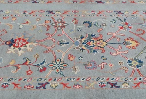 Gray Floral Modern 3X5 Kazak Pakistan Rug
