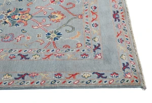 Gray Floral Modern 3X5 Kazak Pakistan Rug