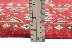 Red Geometric Modern 3X5 Kazak Pakistan Rug