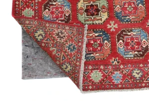 Red Geometric Modern 3X5 Kazak Pakistan Rug