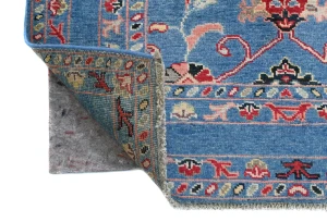 Blue Floral Modern 3X5 Kazak Osuhak Pakistan Rug