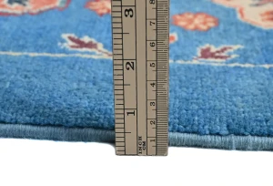 Blue Floral Modern 3X5 Kazak Oushak Pakistan Rug