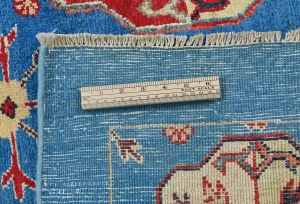 Blue Floral Modern 3X5 Kazak Oushak Pakistan Rug