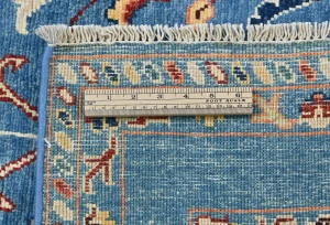 Blue Floral Modern 3X5 Kazak Oushak Pakistan Rug