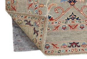 Brown Floral Modern 3X5 Kazak Oushak Pakistan Rug