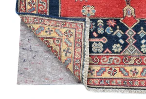 Red Geometric Modern 4X6 Kazak Oushak Pakistan Rug