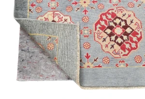 Geometric Modern 4X6 Kazak Oushak Pakistan Rug