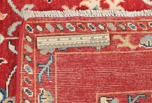 Red Floral Modern 4X6 Kazak Oushak Pakistan Rug