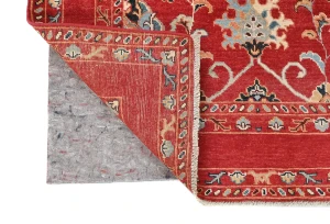 Red Floral Modern 4X6 Kazak Oushak Pakistan Rug