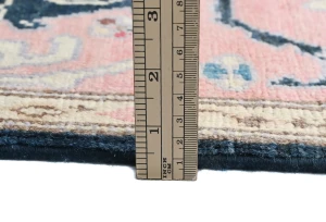 Dark Navy Floral Modern 4X6 Kazak Oushak Pakistan Rug