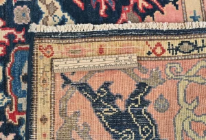 Dark Navy Floral Modern 4X6 Kazak Oushak Pakistan Rug