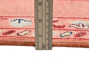 Coral Floral Modern 4X6 Kazak Oushak Oriental Rug