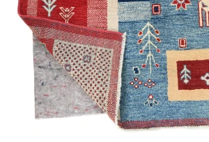 Multicolored Geometric Modern 4X6 Kazak Oushak Oriental Rug