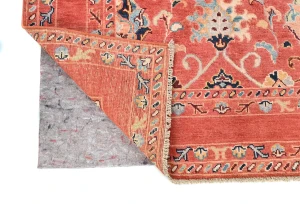 Orange Tribal Floral 4X6 Kazak Peshawar Oriental Rug