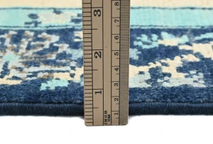 Cream Bordered Modern 4X6 Kazak Oushak Pakistan Rug