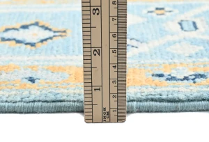 Light Blue Floral Modern 4X6 Oushak Kazak Pakistan Oriental Rug