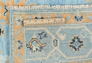Light Blue Floral Modern 4X6 Oushak Kazak Pakistan Oriental Rug