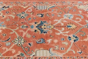Orange Floral Modern 4X6 Kazak Osuhak Pakistan Rug