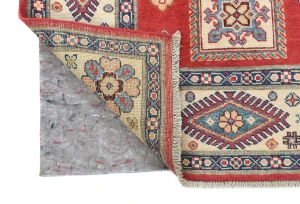 Red Modern Geometric 6X9 Kazak Oushak Pakistan Rug