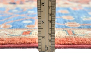 Orange Pictorial Tribal 9X12 Oushak Oriental Rug