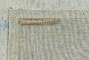 Muted Beige Floral Transitional 10X14 Oushak Oriental Rug