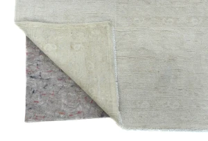 Muted Gray Floral Transitional 9X12 Oushak Oriental Rug