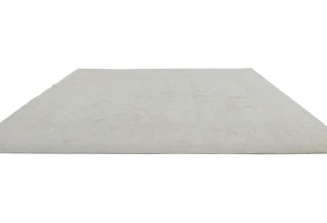 Muted Gray Floral Transitional 9X12 Oushak Oriental Rug
