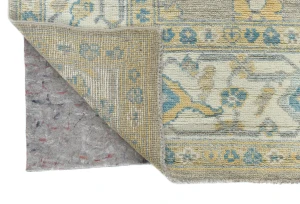 Muted Brown Floral Transitional 8X10 Oushak Oriental Rug