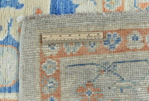 Muted Royal blue Floral Transitional 8X10 Oushak Oriental Rug