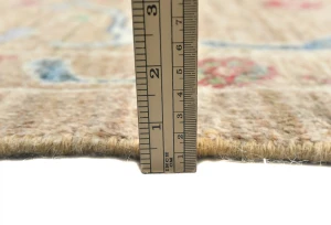Brown Floral Transitional  10'7X13'5 Oushak Pakistan Rug