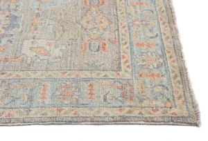 Muted Colors Floral 3X10 Oushak Oriental Runner Rug