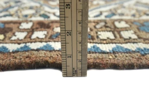 Semi Antique Beige Floral 12X15 Vintage Oriental Rug