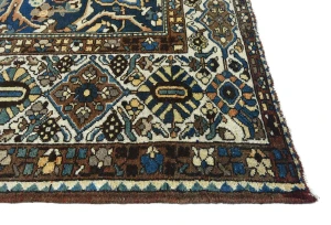 Semi Antique Beige Floral 12X15 Vintage Oriental Rug