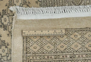 Beige Allover Tribal 9X12 Vintage Oriental Rug