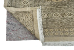 Beige Allover Tribal 9X12 Vintage Oriental Rug