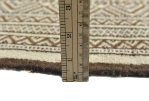 Cream Allover Tribal 10X13 Vintage Oriental Rug
