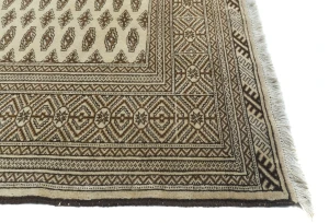 Cream Allover Tribal 10X13 Vintage Oriental Rug