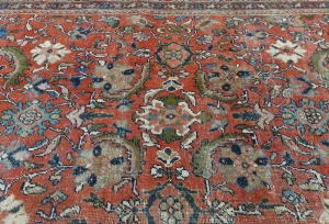 Antique Muted Floral Traditional 12X16 Vintage Oriental Rug