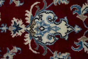Red Floral Traditional 5'3X7'9 Nain Tabas Persian Rug
