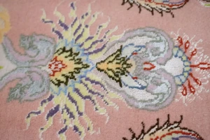 Pastel Pink Classic Pictorial 3X4 Tabriz Persian Rug