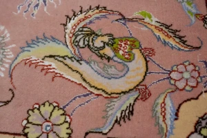 Pastel Pink Classic Pictorial 3X4 Tabriz Persian Rug
