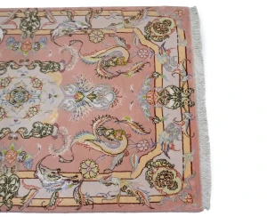 Pastel Pink Classic Pictorial 3X4 Tabriz Persian Rug