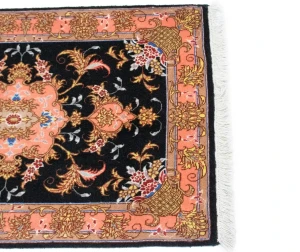 Black Traditional 2X3 Set of Tabriz Persian Rugs