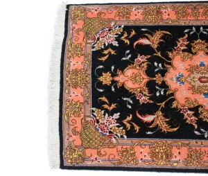 Black Traditional 2X3 Set of Tabriz Persian Rugs