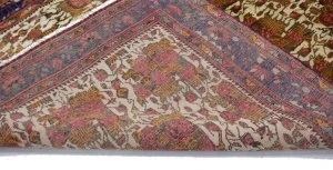 Muted Cream Semi Antique Floral 6'6X9'4 Sirjan Persian Rug