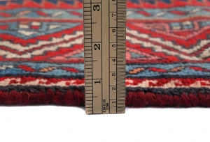 Vintage Purple-navy Floral Tribal 3'4X6'9 Hamedan Persian Rug