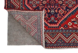 Vintage Purple-navy Floral Tribal 3'4X6'9 Hamedan Persian Rug
