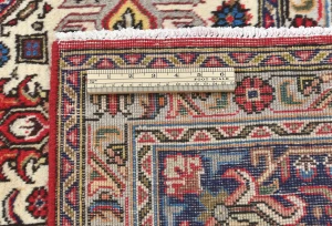 Vintage Red Floral Traditional 8X11 Tabriz Persian Rug